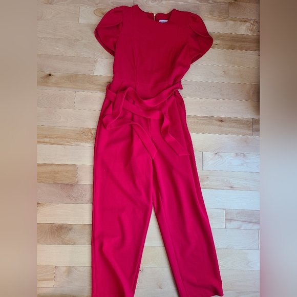 Calvin Klein red jumpsuit - Picture 1 of 4
